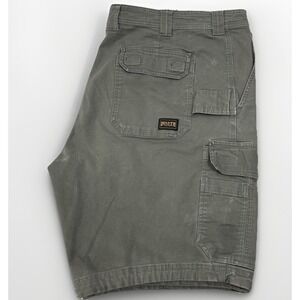 Duluth Trading Co Men's 46x10 Fire Hose Relaxed Fit Carpenter Cargo Shorts Gray‎